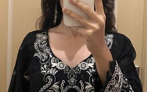 Elegant Black Embroiderd suit