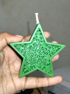 Christmas star shaped scented candle Gift idea