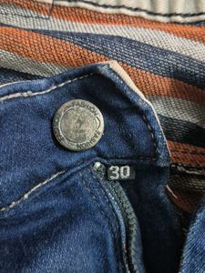 Acid Wash Blue Ray Denim Jeans