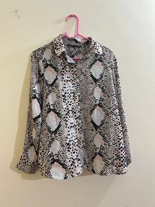 Zebra Pink Printed Shirt 🎀