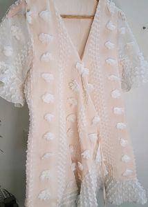 Pastel Peach Mini Dress