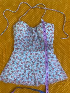 Floral Halter Top Size Xs