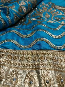 Blue Embroidery Saree 🌀