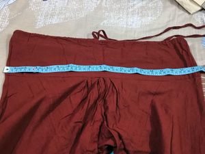 Stiched Mustard Kurti with Maroon Dupatta