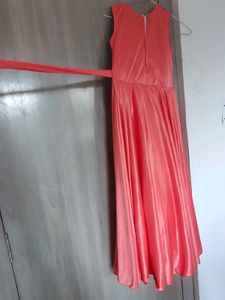Coral Coloured Long Gown