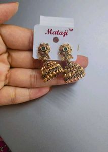 Antique Jhumka Earrings- Traditional Ethnic Design