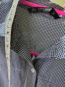 ZARA Checkered Long Sleeve Shirt