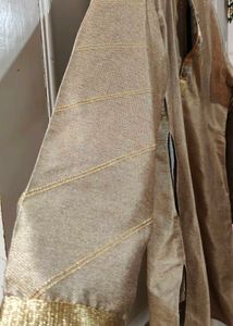 Beige blend Jacket With Coper Kurta