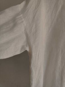 Zara Cream Linen Button Up Top