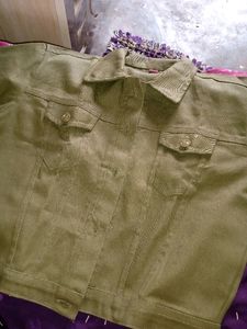 Combo Of Pink And Dark Green Denim Jacket