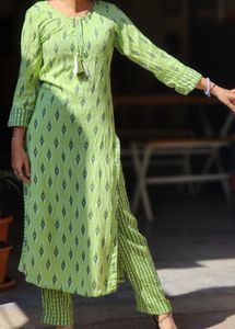 Green Kurta Set