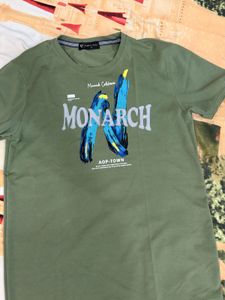 Olive Green Graphic T-Shirt