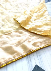 Golden Yellow Saree with Free Leggings