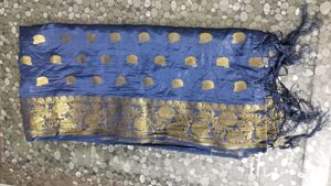 Blue Bnarsi Dupatta. 2.5 Meter
