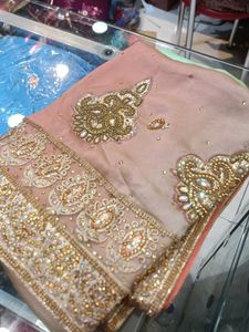 Elegant Embroidered Saree