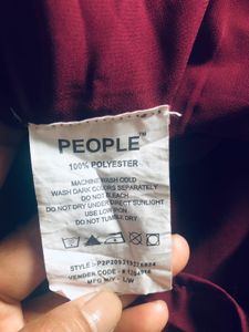Maroon Long Sleeve Top