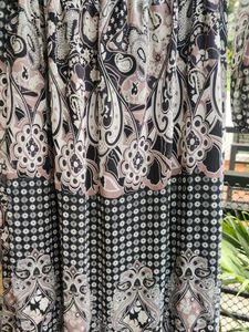 Beautiful Grey Black Smock Dress