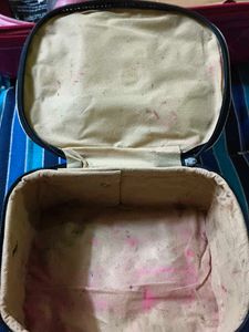 Striped Cosmetic/Makeup Bag