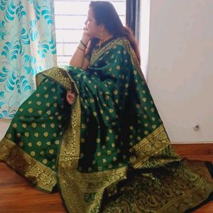 Elegant Green Saree