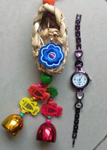 Pack Of 2(Wind Chime And Watch)