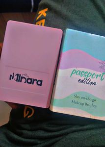 Pink Travel Brush Set with Mirror