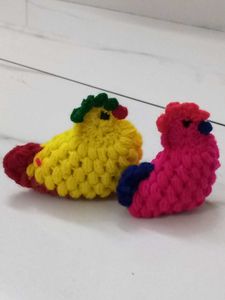 2 Crochet Duck Toy  . Keychain
