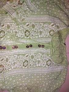 Green Printed Dress