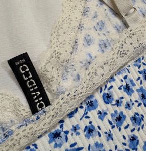 Floral Lace Trim Cami Top