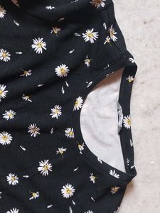 Floral Tie-Front Long Sleeve Top