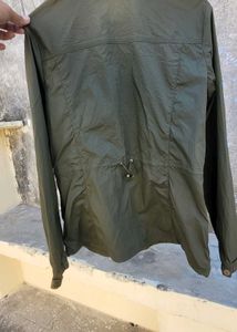 Olive Green Running/Parachute Jacket/Gym Wear