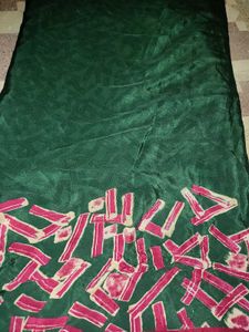 School Uniform Crape Saree
