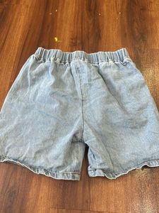 Girls Solid denim skort