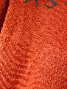 Unisex Woolen Full Sleeve Carrot Colour T-shirt