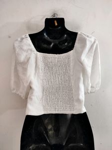 White Cropped Top ( Women)