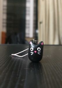 Cute Cat Phone Charm 🖤🐈‍⬛ ✨