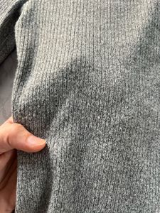 Grey Crisscross Long Sleeve Fitted Top