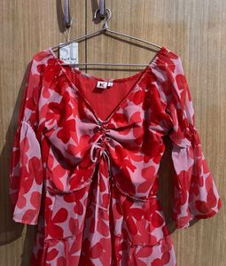 Floral Print Mini Dress