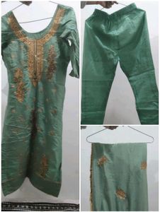 Elegant sea green Kurta Set