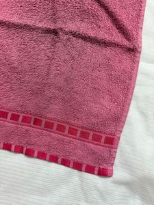 Pink Cotton Face Towel
