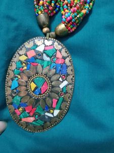 Colorful Beaded Statement Necklace