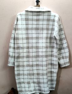 imported luxury women&#39;s plaid overcoat