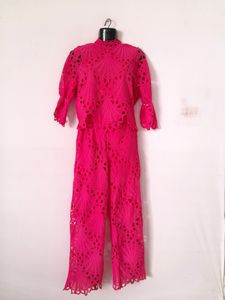 Pink Casual Cord Set (Women's)