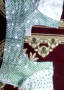 Silver Mirror Work Blouse