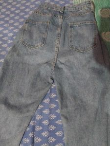 Ripped Wide Leg Jeans
