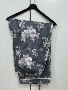 🌸 SOLD OUT Style! Classy Grey Floral Co-ord✨