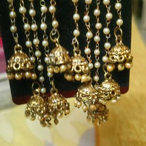 Dazzling Earrings  and jhumkas