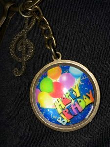 Unique Happy Birthday Keychain