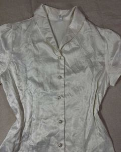 Off White Fitted Shirt