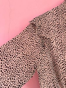 PRINTED OFF WHITE FORMAL TOP