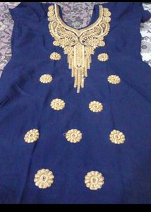 Blue Stitched Kurta💙